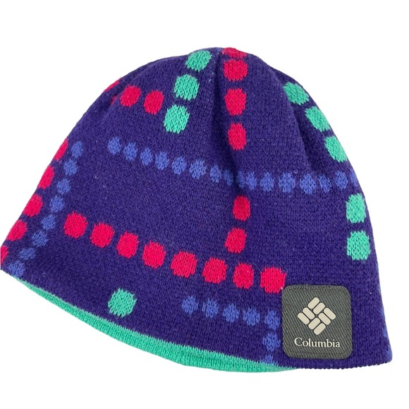 Columbia infant baby girl’s reversible, stretch knit beanie toboggan hat - Picture 1 of 6